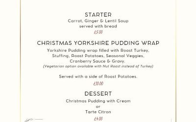 Amended Galley menu for Sun 21st Dec